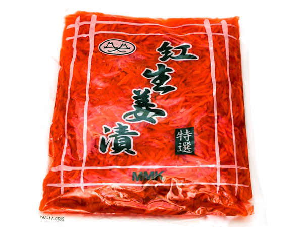MMK）千切り紅生姜　1kg×10　ケース販売【代引き不可 / 単体送料：1100円】