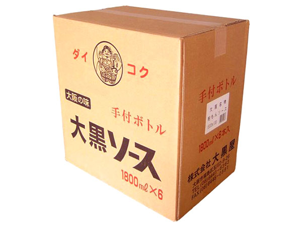 【リードタイム：5日～】大黒屋）大阪名物　粉もんソース　1.8Ｌ×6本　ケース販売