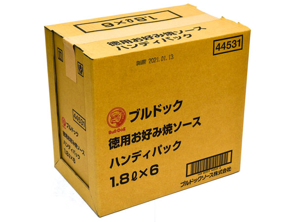 ブルドック）徳用お好みソース 1.8Ｌ×6本 ケース販売の通販情報 - 大阪なにわ 粉もん専科
