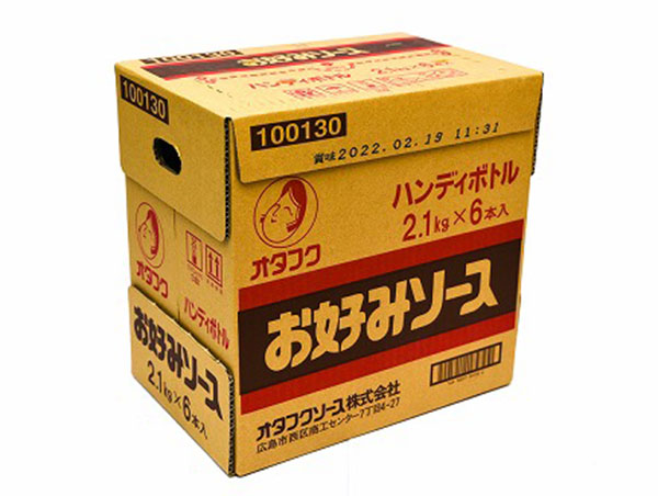 オタフク）お好みソース　2.1kg × 6本 / ケース販売