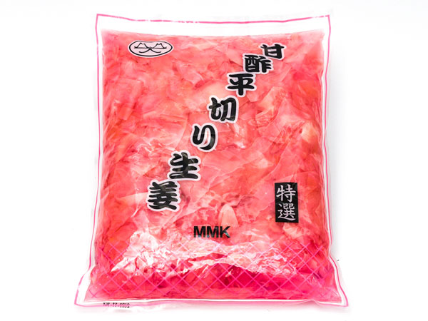 【単体送料/代引き不可】MMK）甘酢生姜　平切り特選　ピンク　1kg×10 / ケース販売