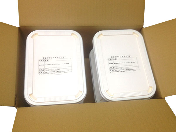 【受注製造】昔なつかしアイスクリン【バナナ味】４８Ｌ（2L×24pc入り）
