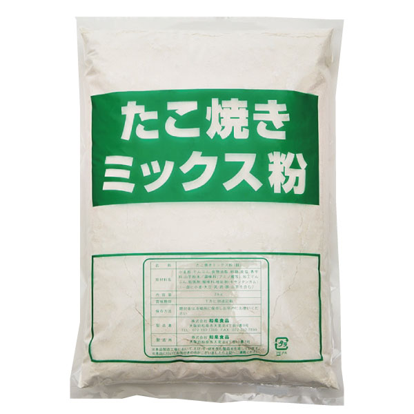 パロマ）たこ焼きミックス粉 【緑】　2kg×5pc / ケース販売