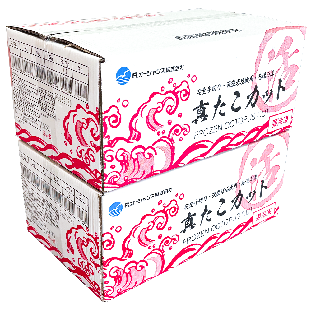 【佐川急便発送 (沖縄県を除く) 】　真たこカット【 6-7ｇ 】　 1kg×10pc×２合 / ２ケース販売
