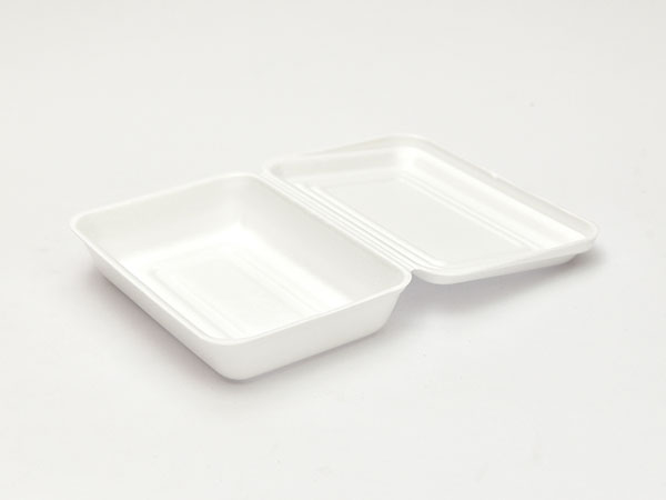 蓋付スチロール容器　小　vk63　162×110×28　50枚/1pc×24　1200枚/ケース販売【別途送料 / 単体発注代引き不可 / 日祝納品・時間指定不可 / 個人配送不可】