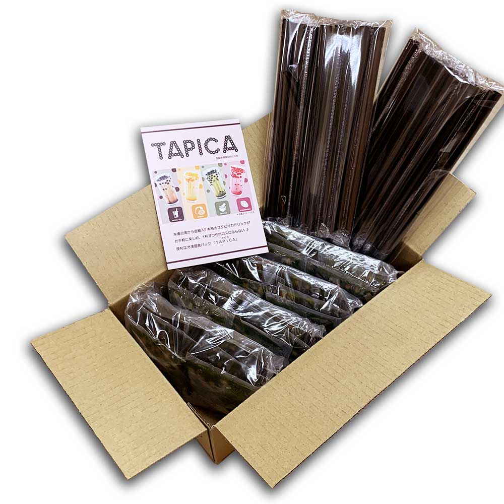 【バラエティーセット】冷凍タピオカ個食パック <<TAPICA>>　抹茶オレonly / ２４パック　【送料無料商品】