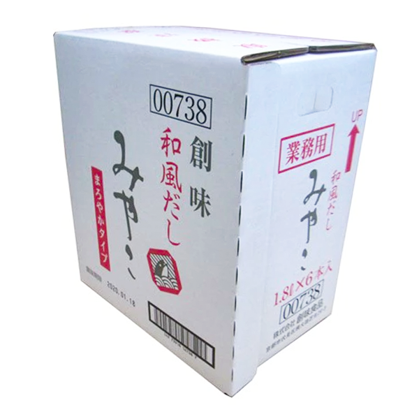 創味）和風だし　みやこ　1.8Ｌ×6本　ケース販売