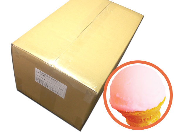 昔なつかしアイスクリン【イチゴ】　2Ｌバット×4　ケース販売