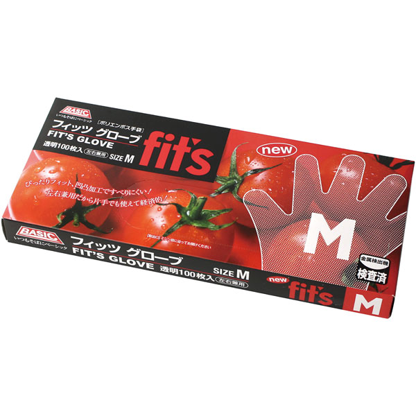 ポリエンボス手袋　Ｍサイズ　100枚入り / パック販売