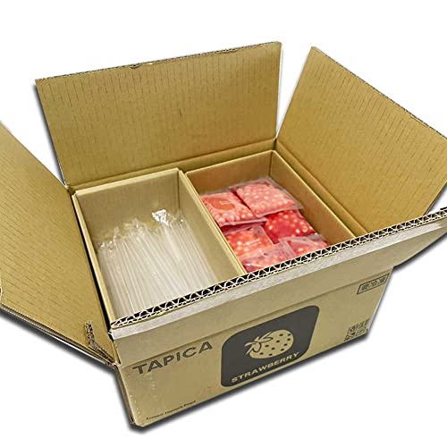 業務用タピオカ 冷凍個食パック【TAPICA】いちご 30パック販売 ※ストロー30本付き