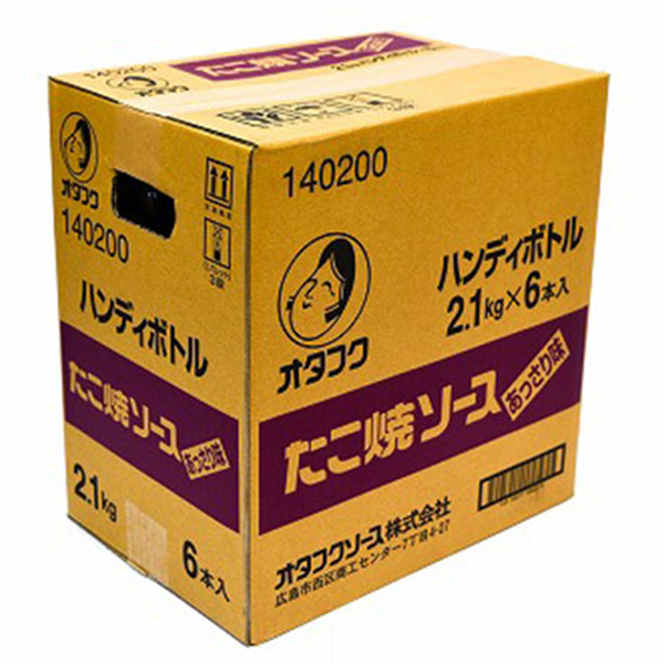 オタフク）たこ焼ソース　あっさり　2.1kg×6本 / ケース販売