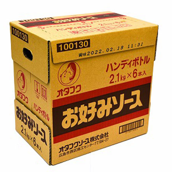 オタフク）お好みソース　2.1kg × 6本 / ケース販売